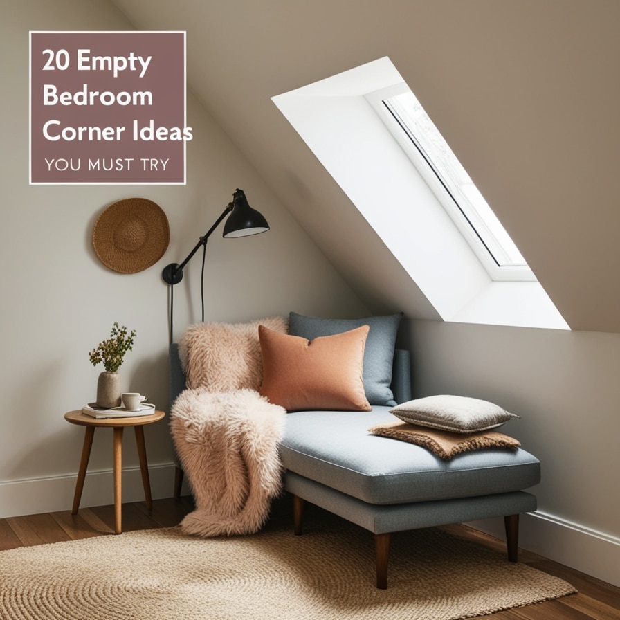 Create a Comfortable Reading Nook in  Empty Bedroom Corner