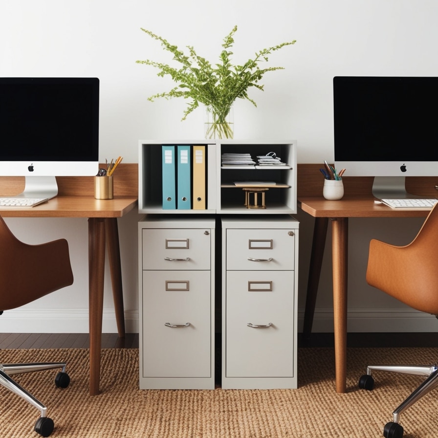 Desks with Shared Central Storage