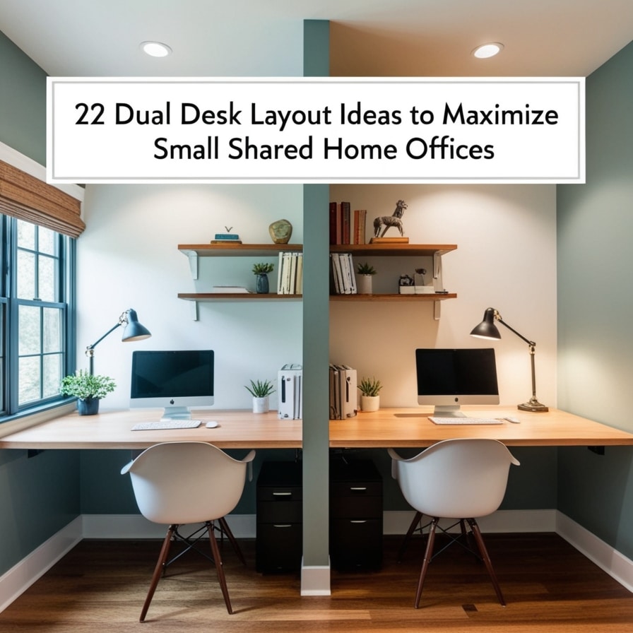 Double Desk Layouts for Shared Workspaces