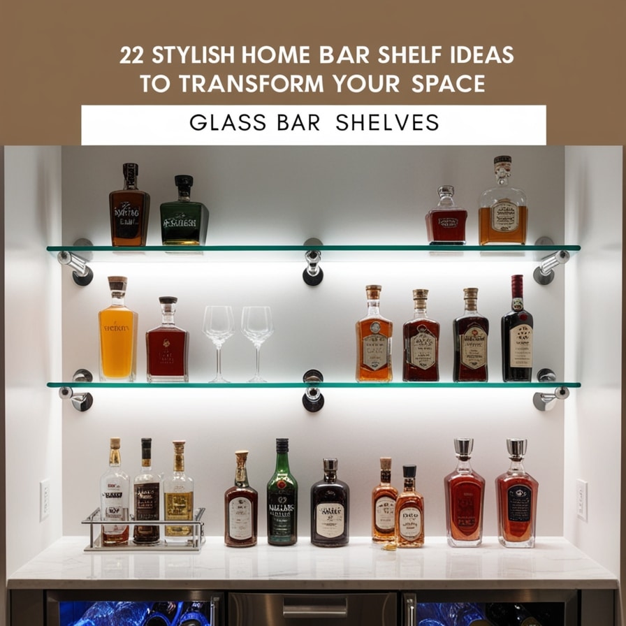 Glass Bar Shelves