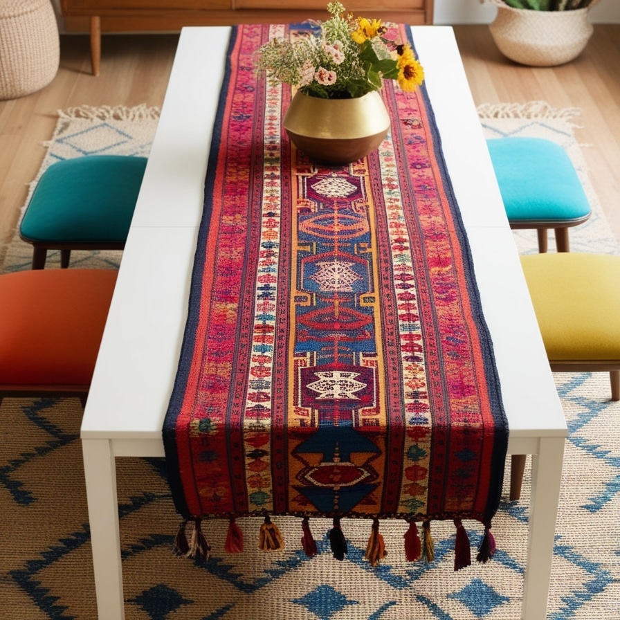 Kilim or Persian Rugs as Table Runners