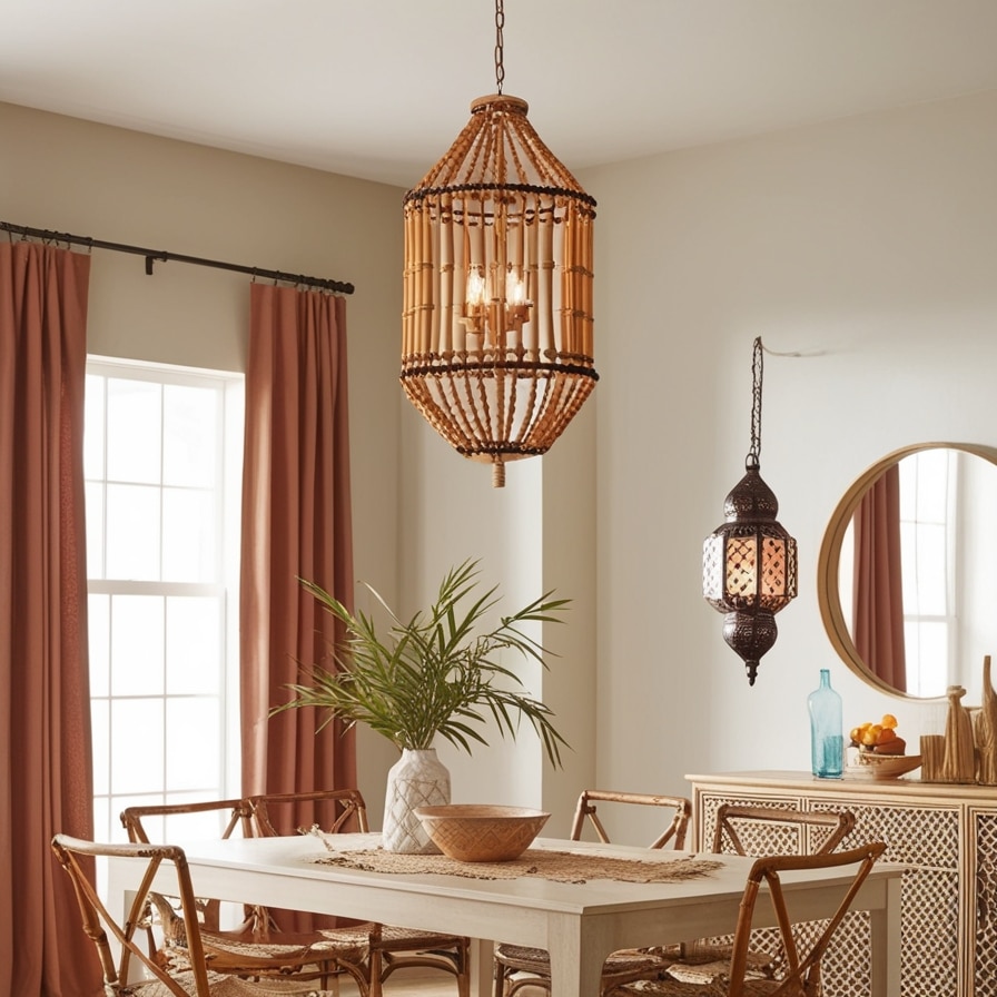 Statement Chandeliers, Boho Dining Room Decor