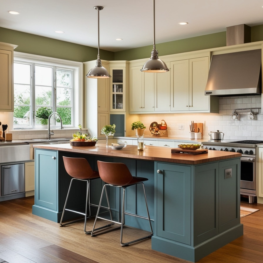 Transform It into a Breakfast Bar in L-shaped kitchen island