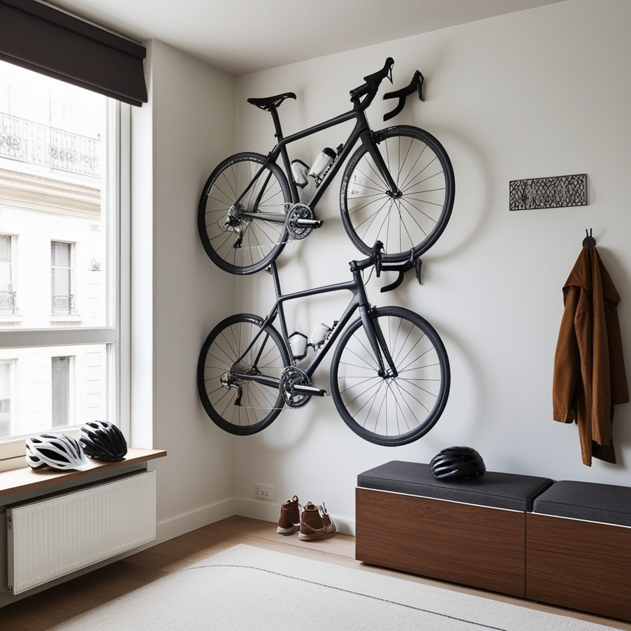 Wall-Mounted Bike or Vertical Storage