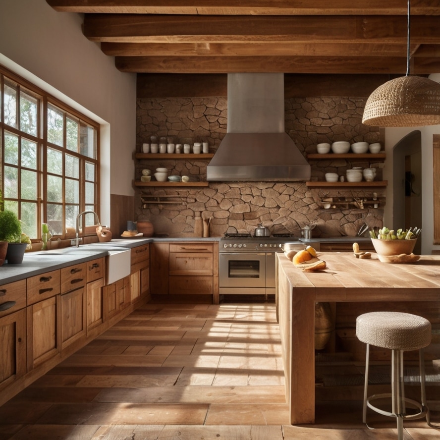 Embrace Natural Materials, Hacienda style kitchen