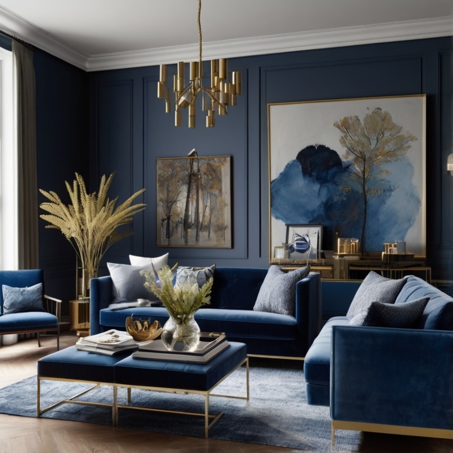 Experiment with Blue-Mixed Materials