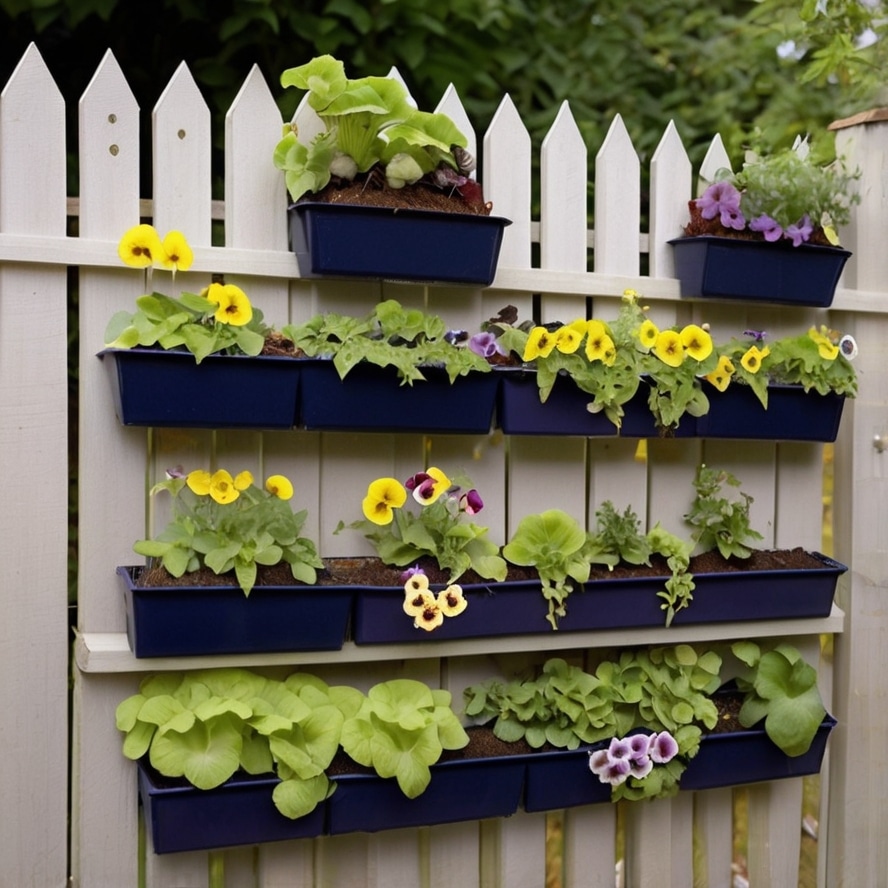 10. Pocket Gardens on Fences