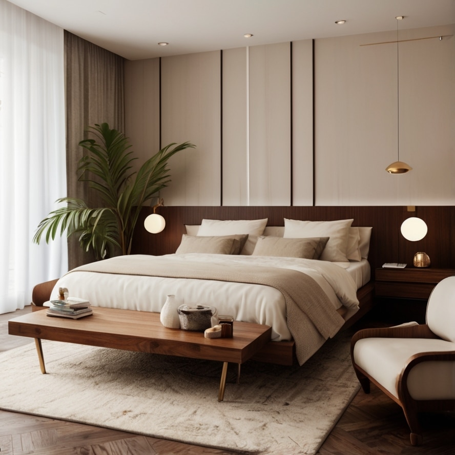 11. Cream & Warm Walnut