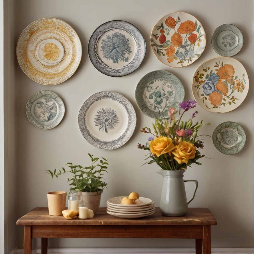 12. Decorative Plates on Walls