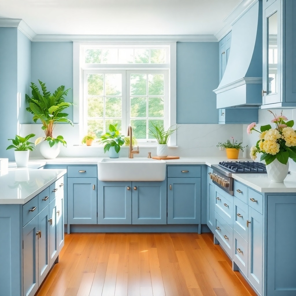 Greenery in Blue