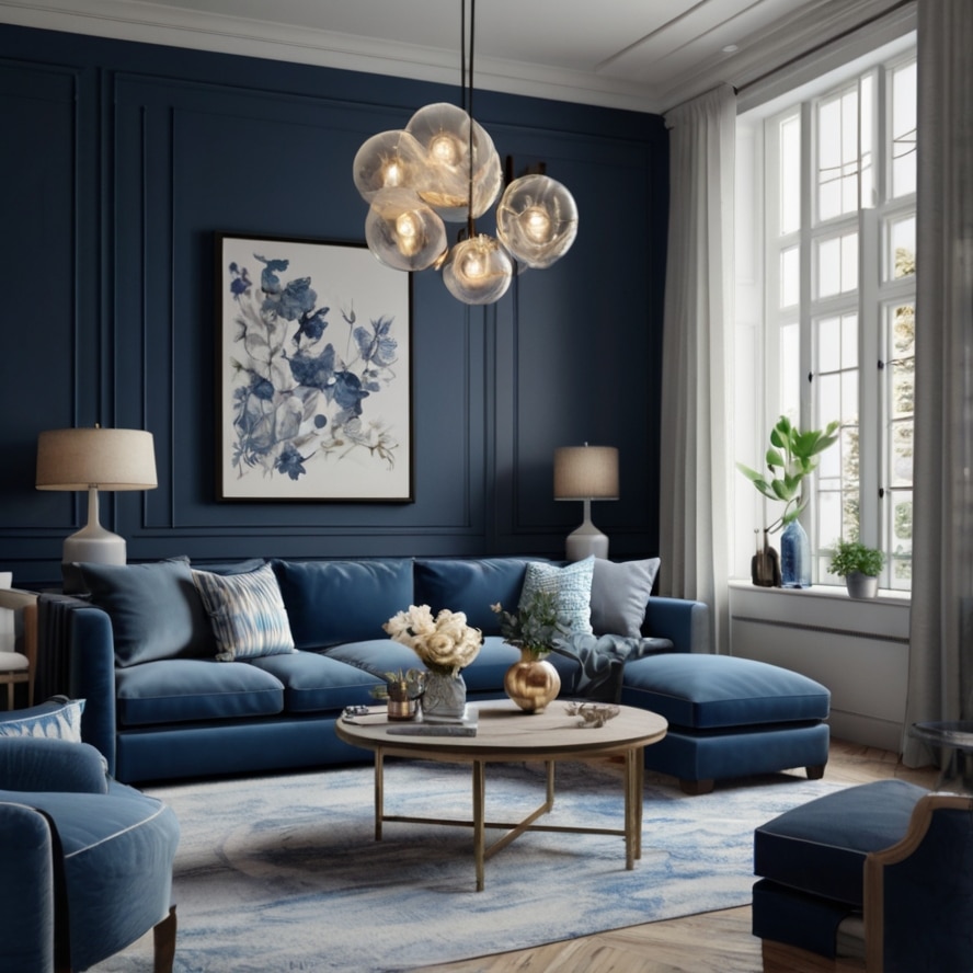 Blue Accents in Small Spaces