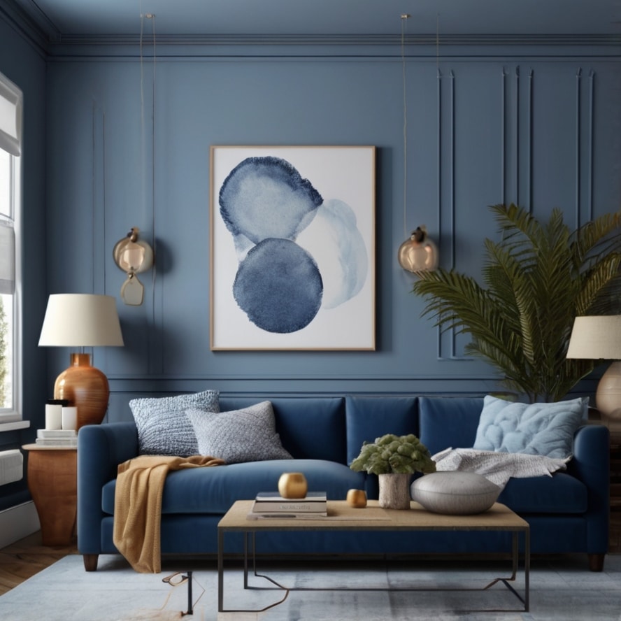 Personal Touches with Blue Decor