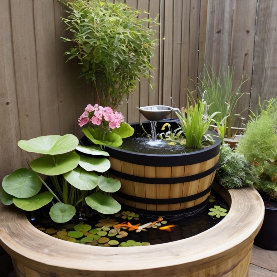 17. Tiny Pond in a Barrel