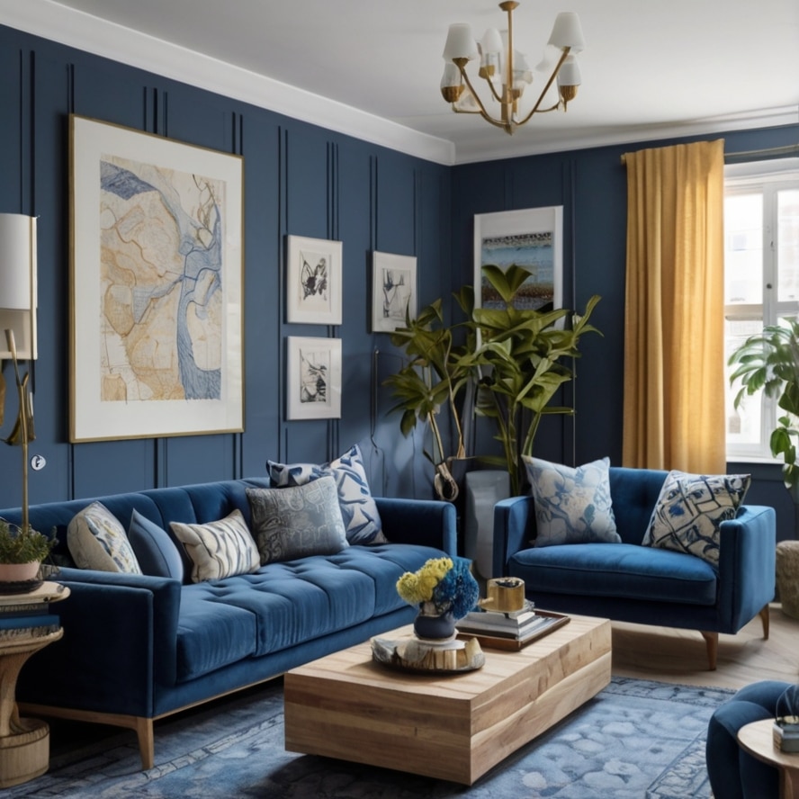 The Power of Blue Accents