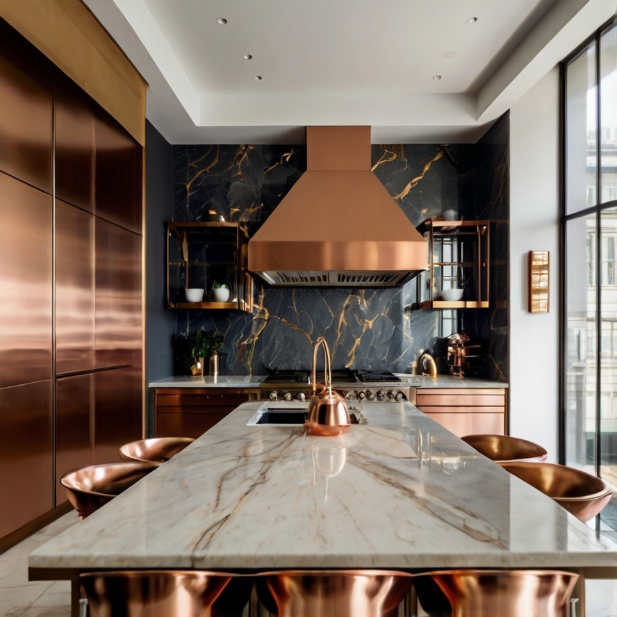 A Touch of Glam with Metallic Accents