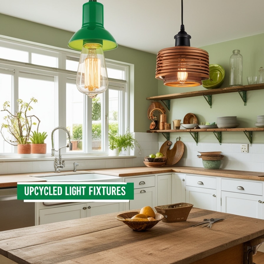Upcycled Light Fixtures