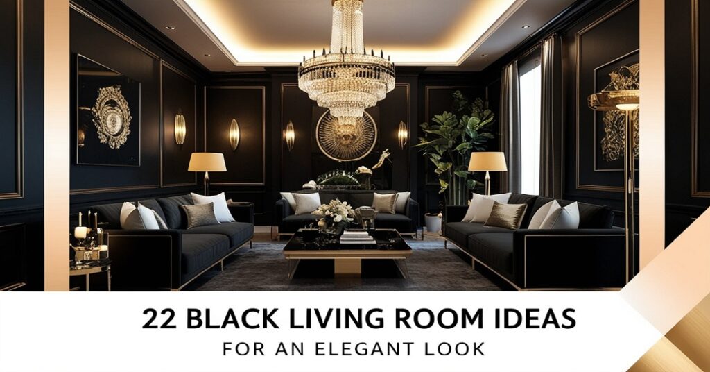 22 Black Living Room Ideas For Elegant Look