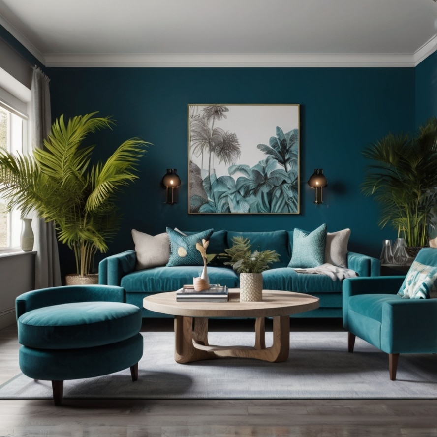 Splash of Teal for a Tropical Vibe