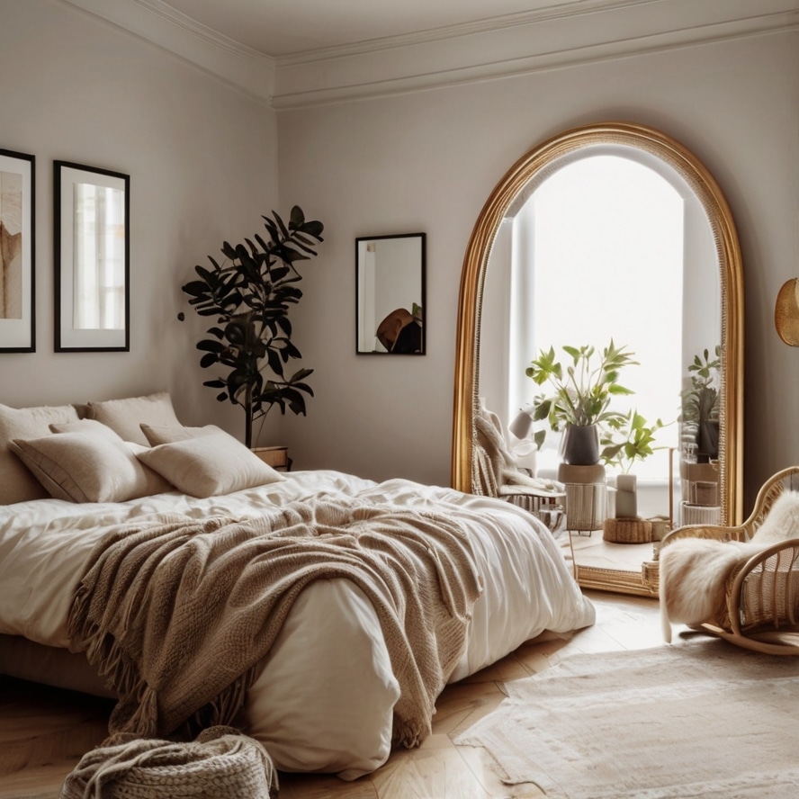 3. Oversized Mirrors