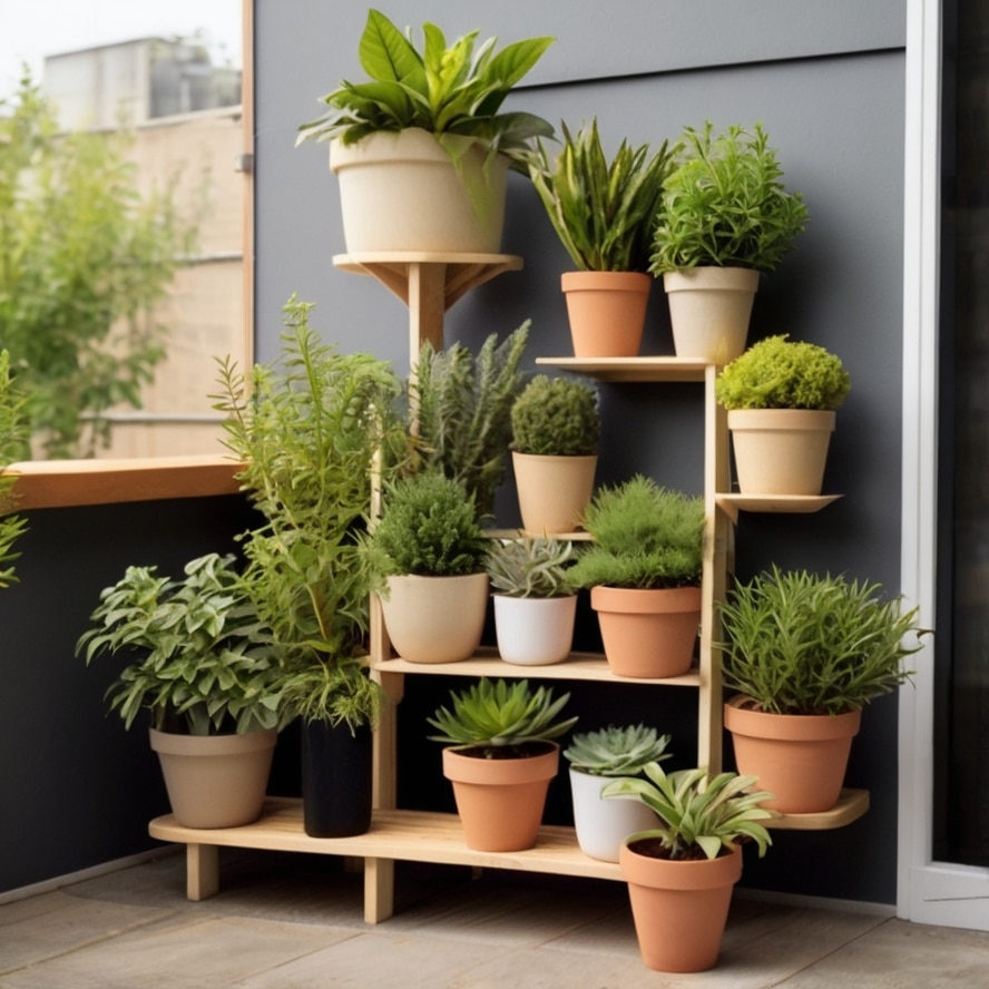3. Tiered Plant Stands