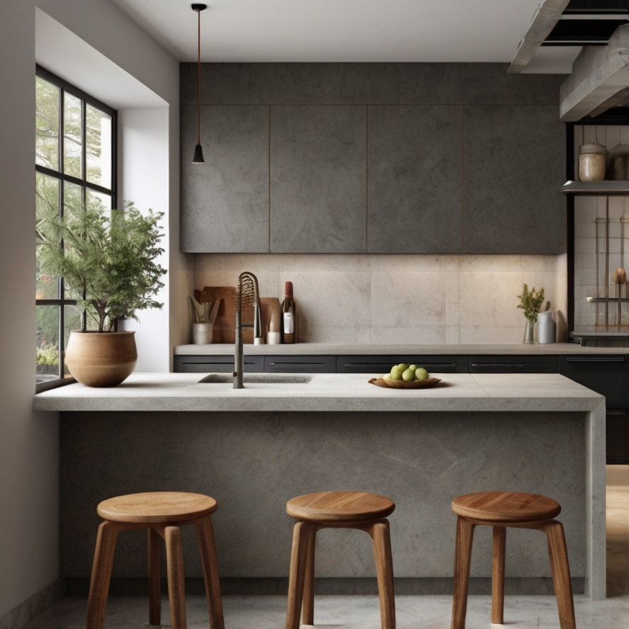 Bold Concrete Countertops