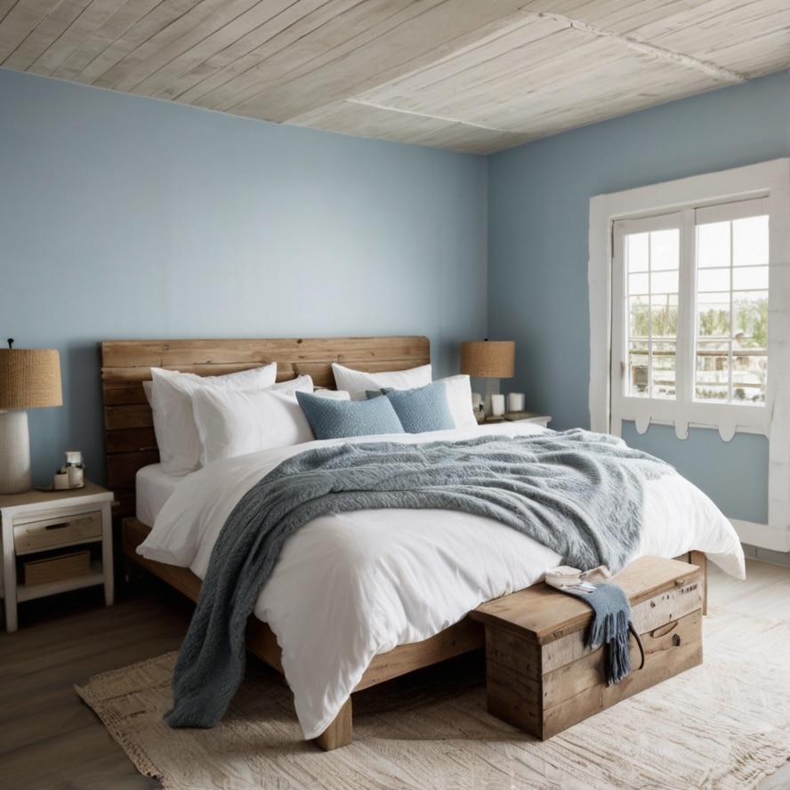 4. Sky Blue & Crisp White