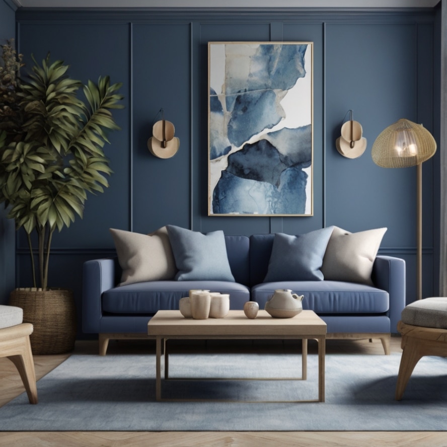 Mix Blues with Neutrals