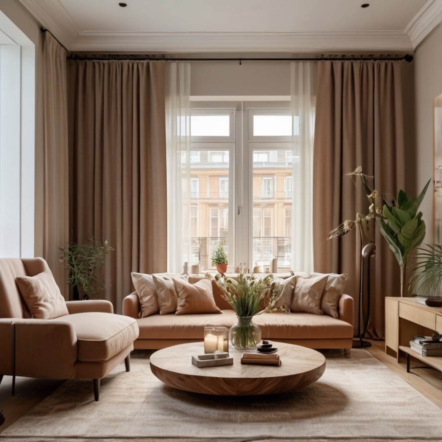 Use Floor-to-Ceiling Curtains