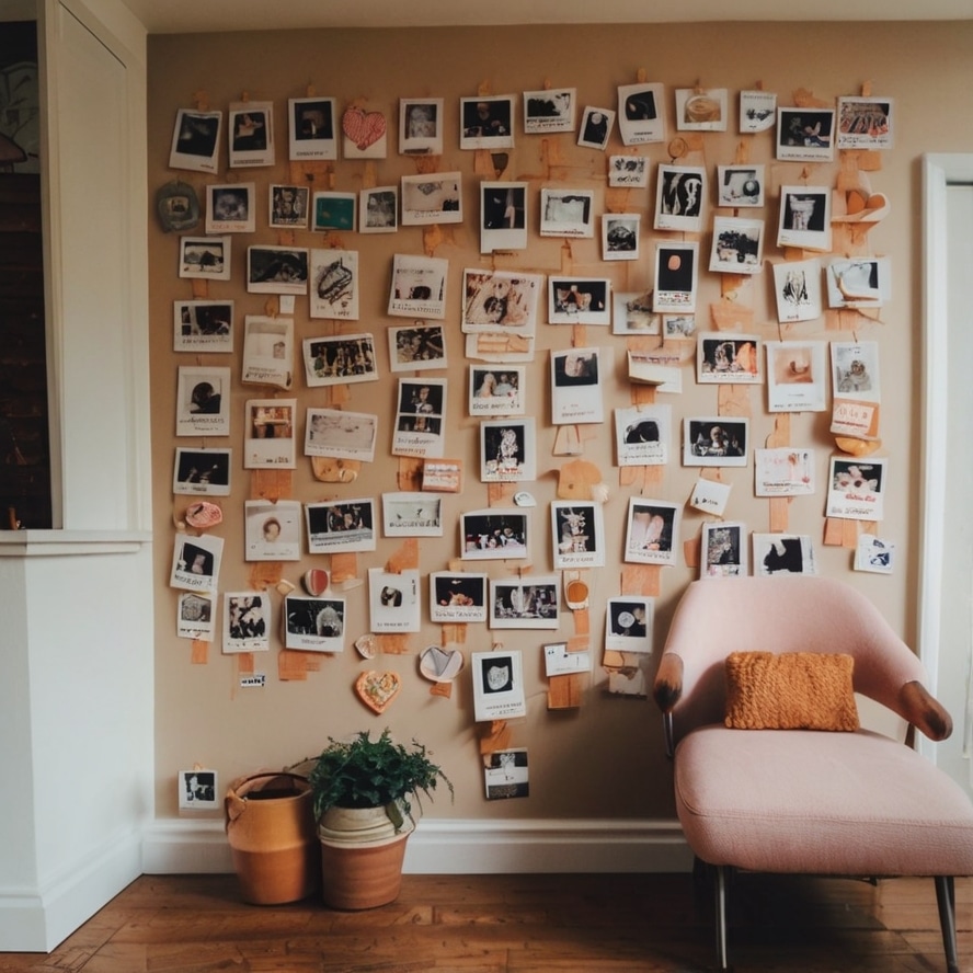 9. Personal Polaroid Collage