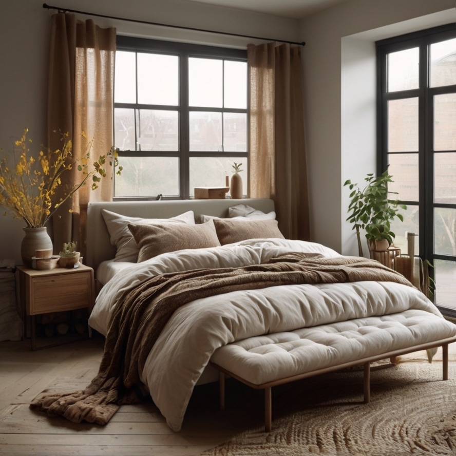 12. Layered, Luxe Bedding