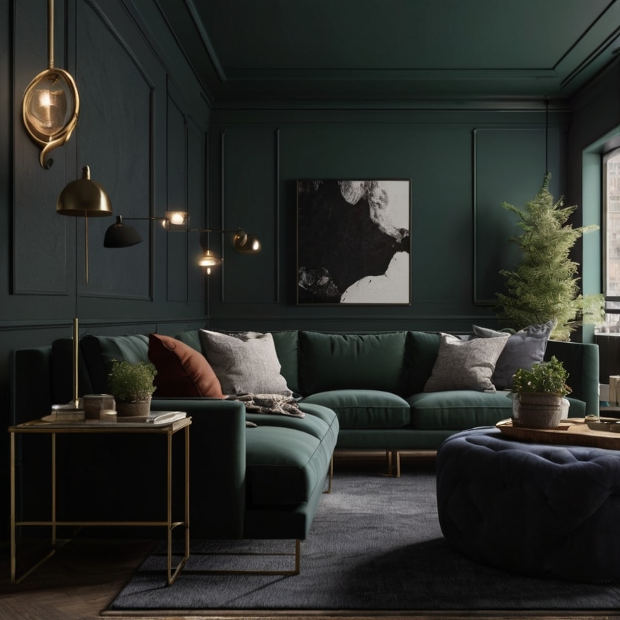 12. Dark Painted Walls for Cinema Vibes