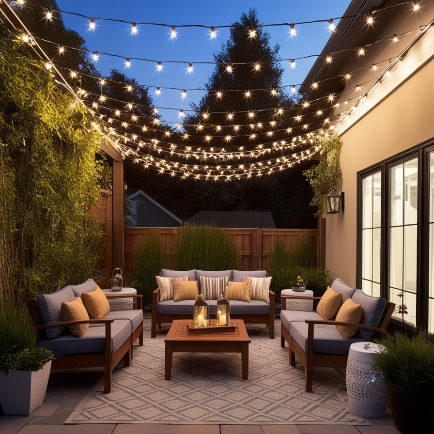 16. String Light Canopies