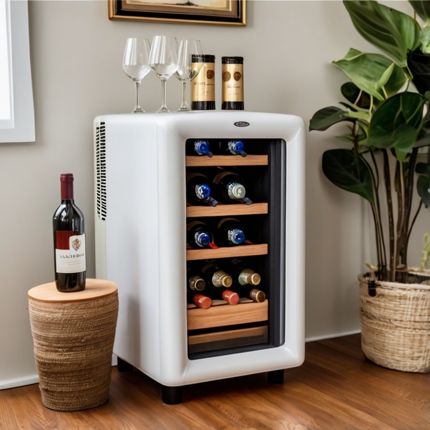 17. Mini Fridge and Drink Station