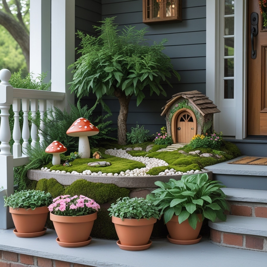 14. Fairy Garden Flower Pots