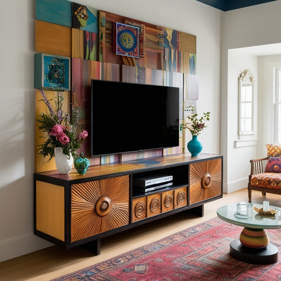 Artsy TV Stand