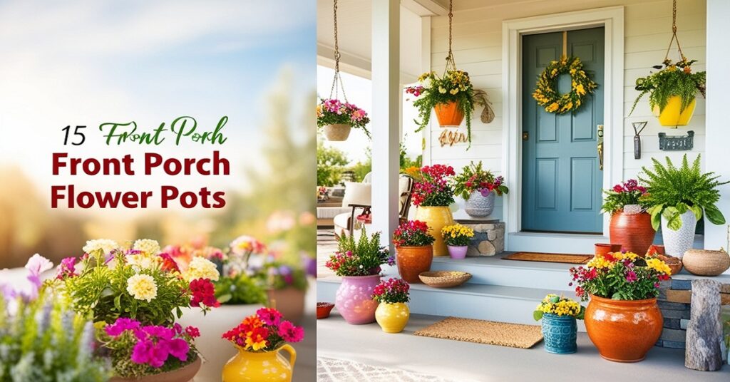 15 Front Porch Flower Pots Ideas