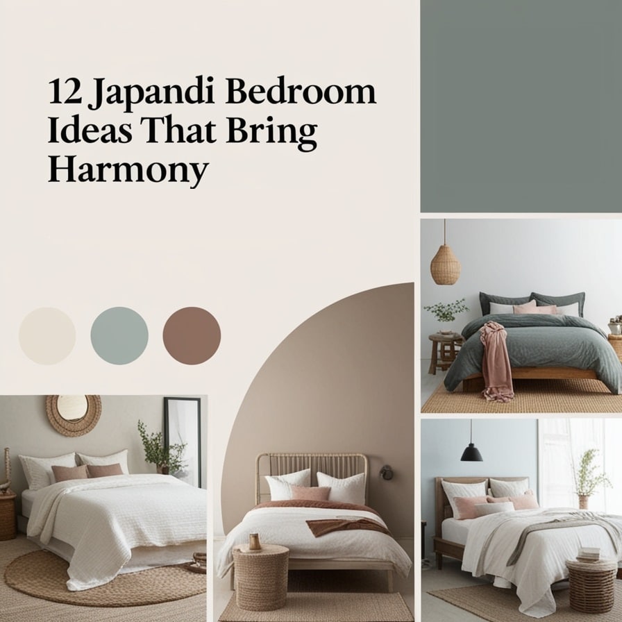 Neutral, Earth-Toned Color Palettes in Japandi bedroom