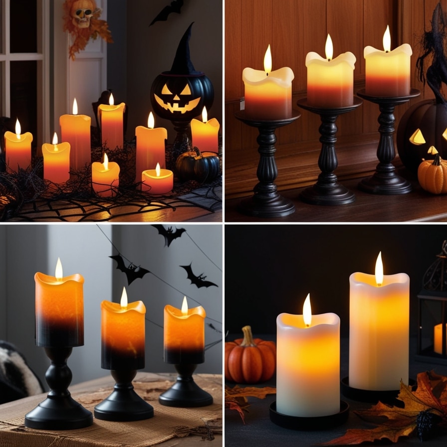 Halloween Candles and Flameless Alternatives