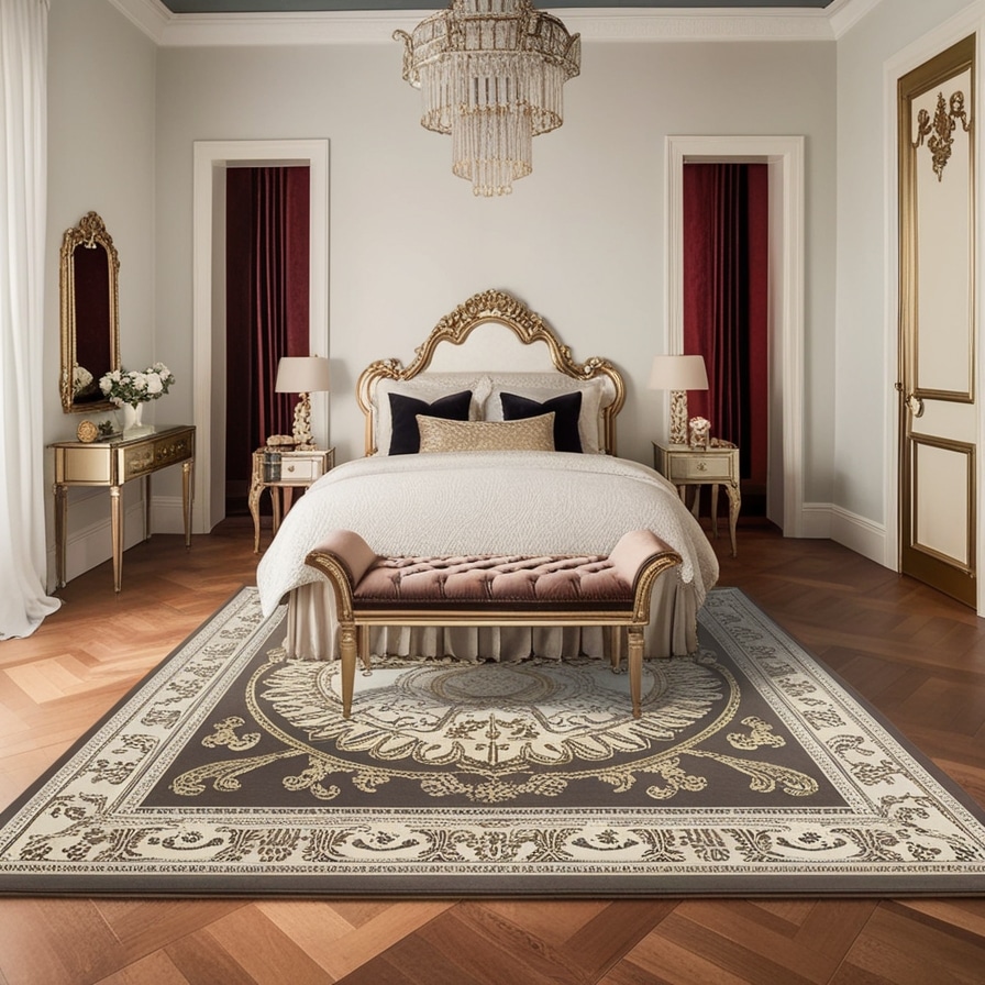 Ornate Rugs & Luxe Flooring that Grounds Glamour
