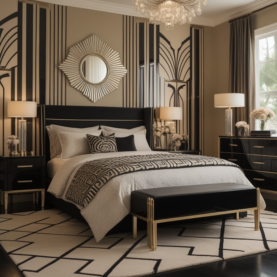 Art Deco Elements and Geometric Patterns