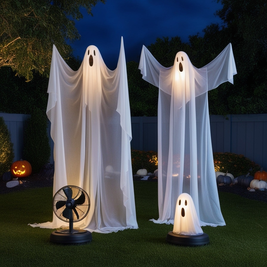 Ghostly Apparitions Using Fabric and Fans