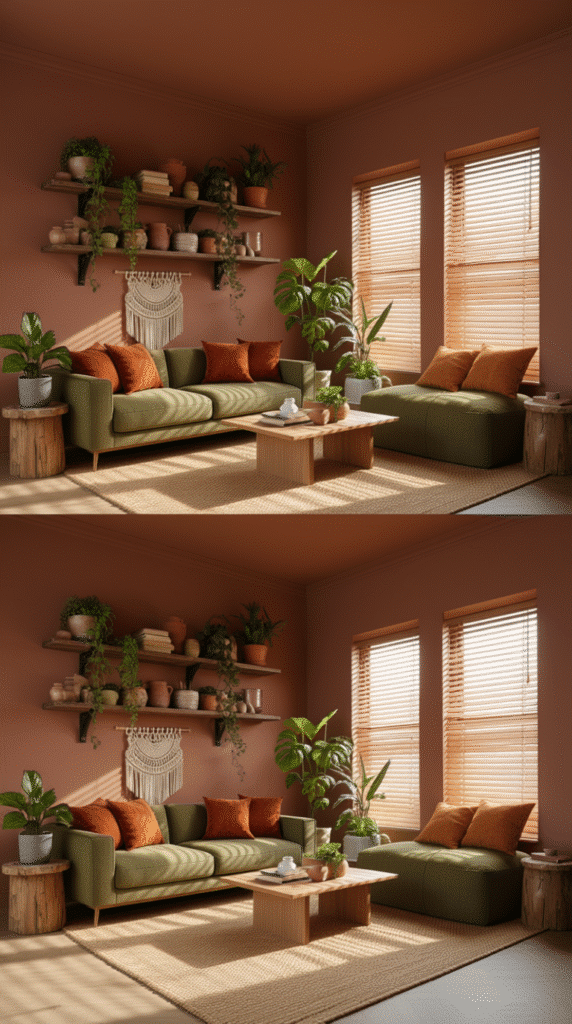 Earthy Tones for Warmth