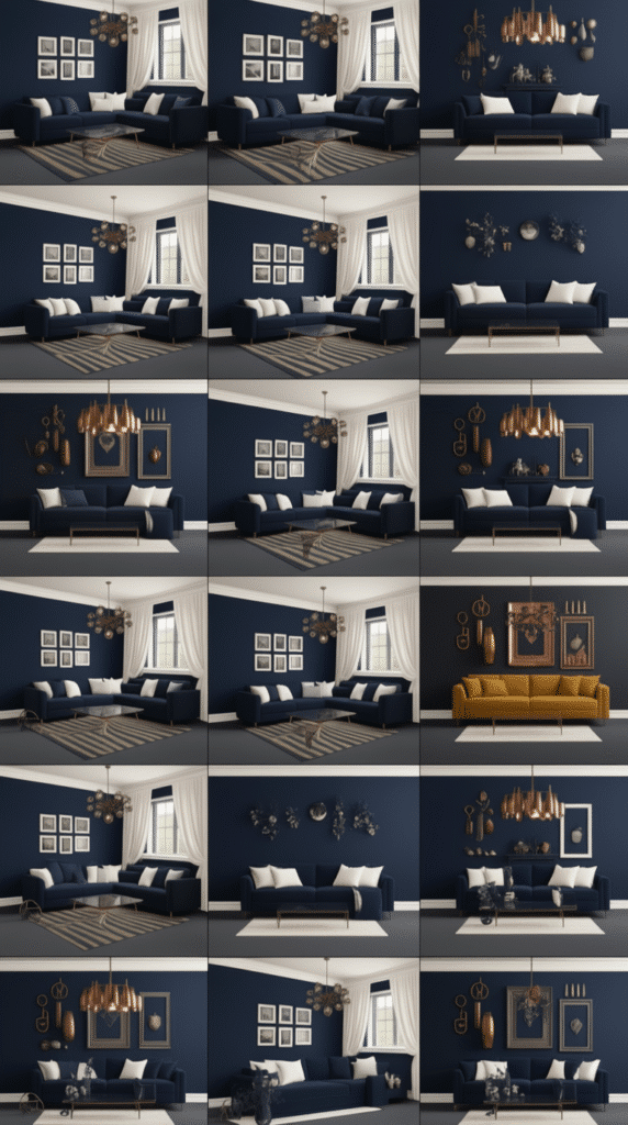 Classic Navy and Soft White