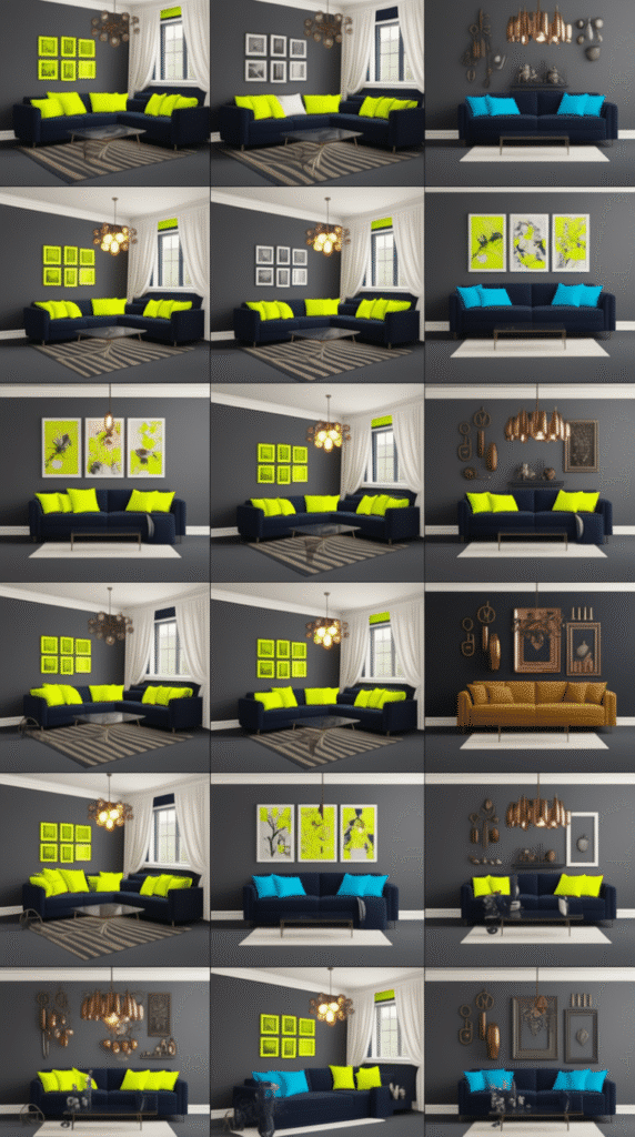 Sombre Charcoal with Bright Accents