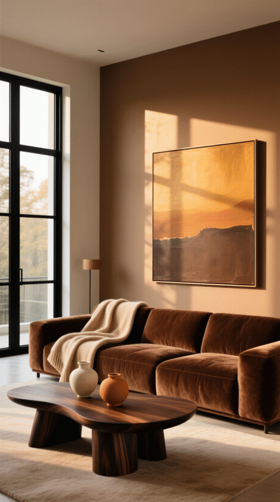 The Beauty of Brown in Living Rooms
