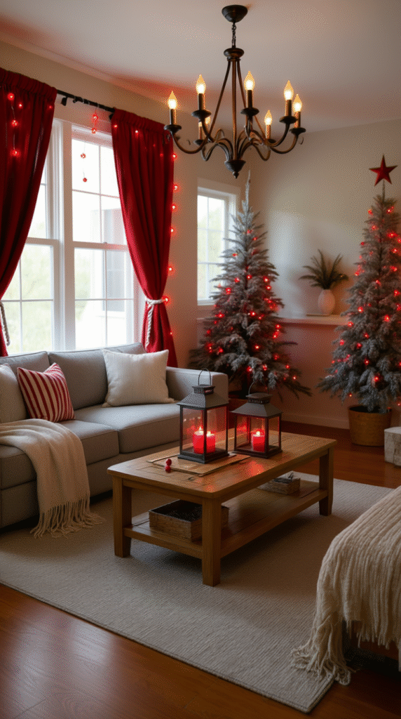 Lighting with Red Touches