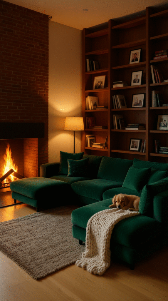 U-Shaped Sectional for Family Gatherings
