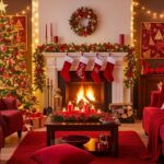 21 Red Christmas Living Room Ideas
