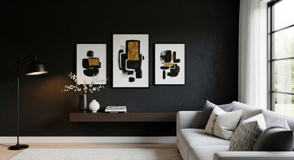 21 Black Accent Wall Ideas to Elevate Your Living Room